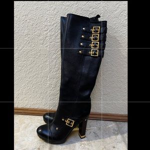 Tory Burch Moto Style with Gold Buckles